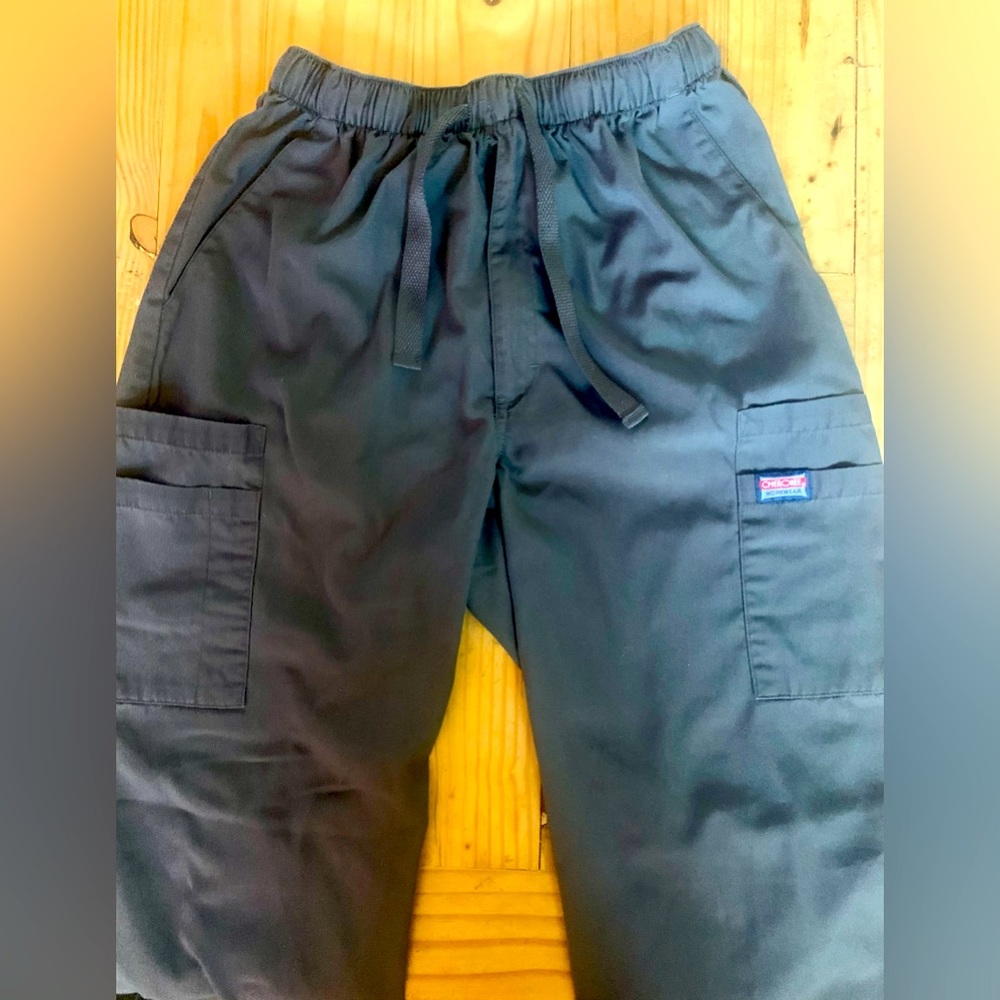 Charcoal Gray Men’s Cherokee Workwear Scrub Pants Size Small